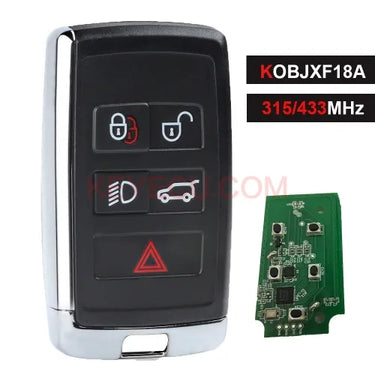 Lonsdor KOBJXF18A Smart Key 315MHz/434MHz for Land Rover Range Rover LR2 LR4 for Jaguar F-Pace F-Type XE XF XJ 2018 2019 2020 2021